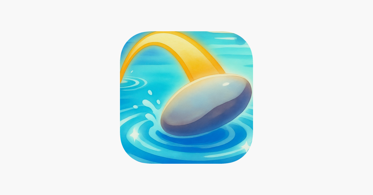 StoneSkiper realistic water skipping game UI
